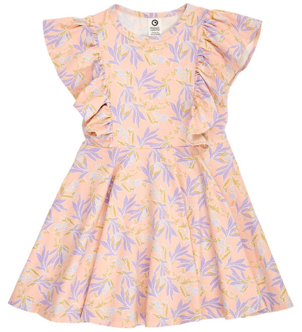 Müsli Kjole - Peony Ruffle - Peach/ Bloom/ Dream