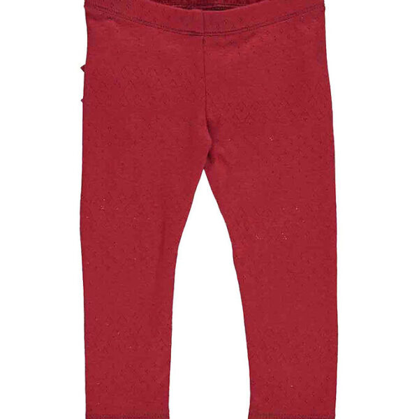 Müsli Leggings - Pointel Pants Baby - Berry Red