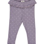 Müsli Leggings - Rib - Dot - Lilac Fog/Oak