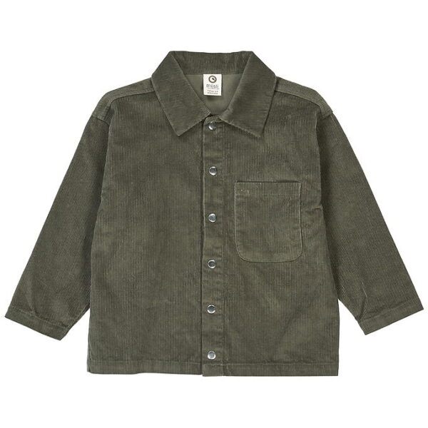 Müsli Skjorte - Fløjl - Deep Green