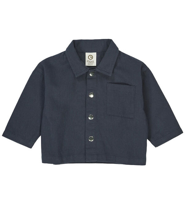 Müsli Skjorte - Twill Baby - Night Blue