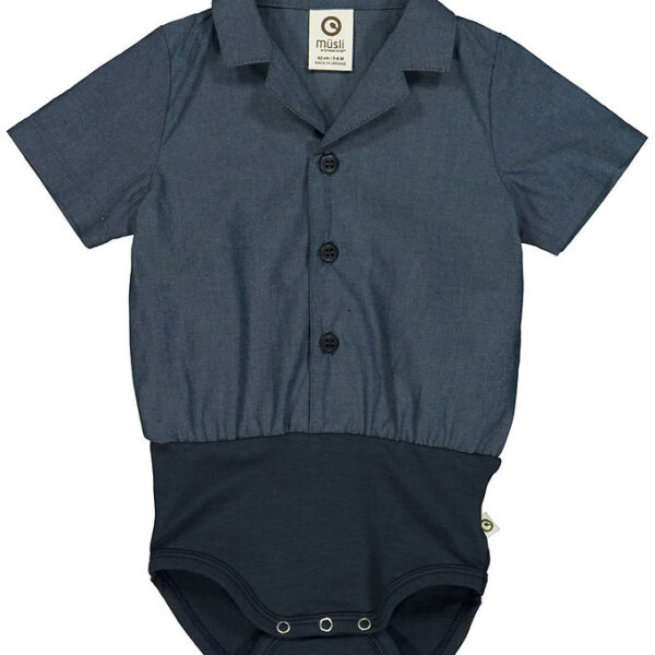 Müsli Skjortebody k/æ - Chambray - Chambray