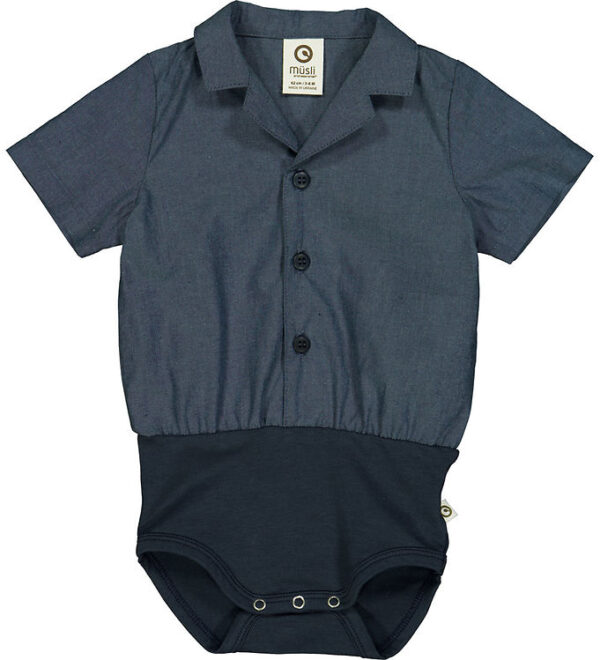 Müsli Skjortebody k/æ - Chambray - Chambray