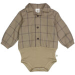 Müsli Skjortebody l/æ - Check - Cashew