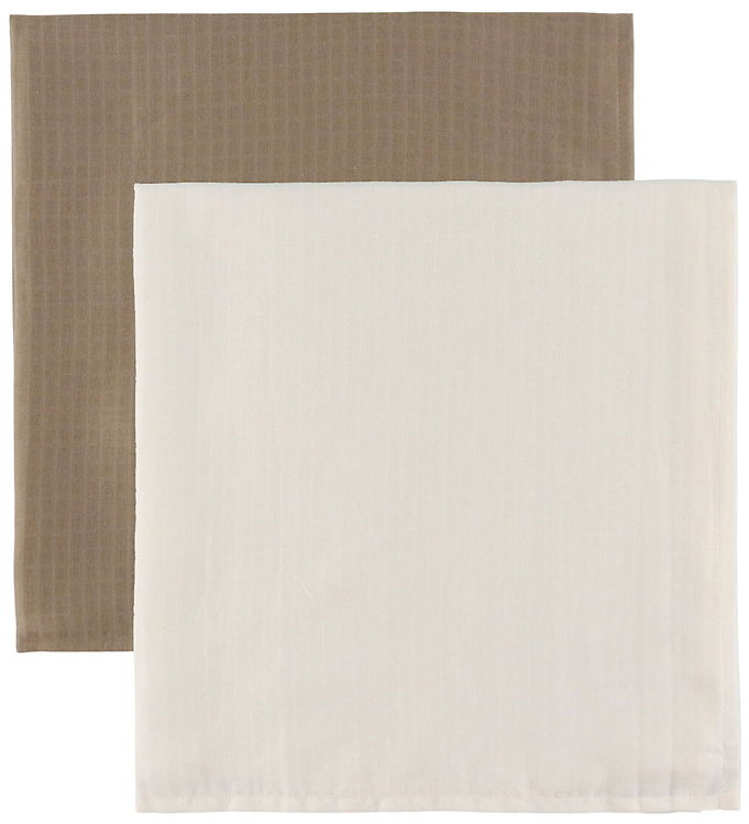 Müsli Stofbleer - 2-pak - 75x75 - Balsam Cream/Walnut