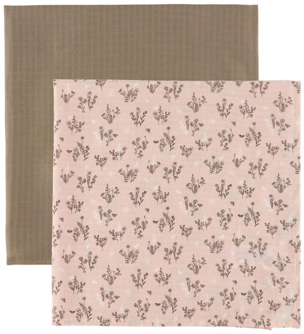 Müsli Stofbleer - 2-pak - 75x75 - Flora - Nightingale/Balsam Cre