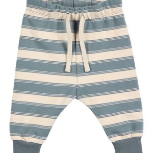 Müsli Sweatpants - Stripe Baby - Oak/Stormy Blue