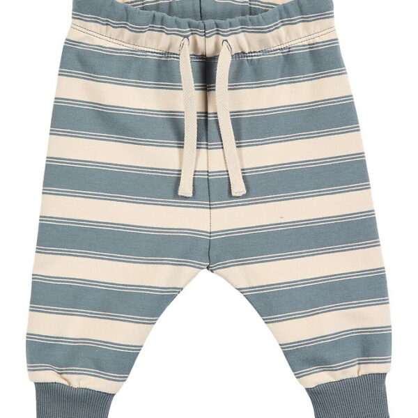 Müsli Sweatpants - Stripe Baby - Oak/Stormy Blue