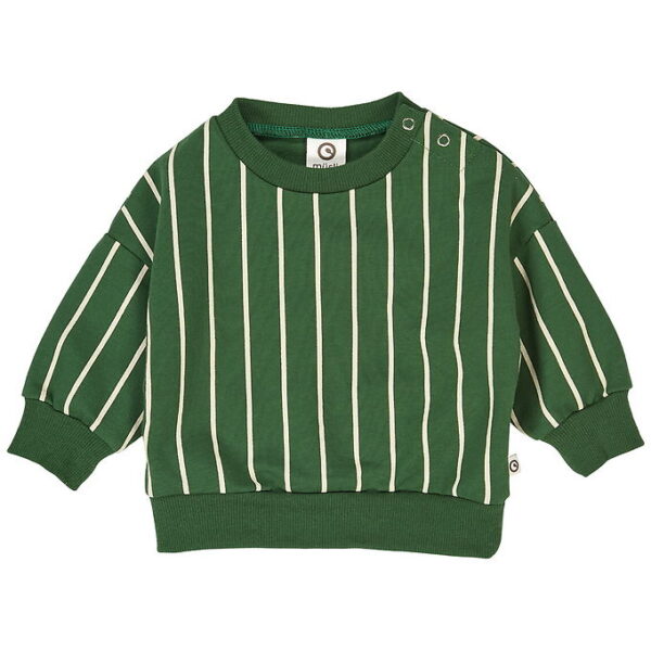 Müsli Sweatshirt - Pinstripe - Green Gables/Oak