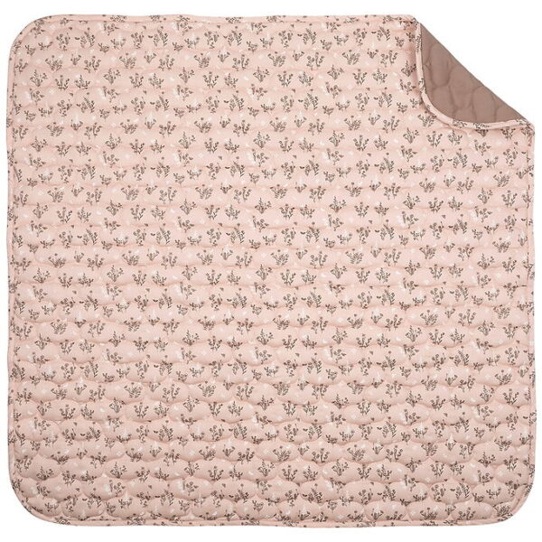 Müsli Tæppe - Quiltet - 90x90 cm - Flora - Nightingale/Balsam Cr