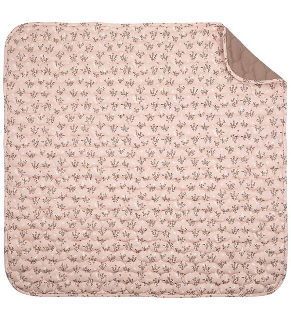 Müsli Tæppe - Quiltet - 90x90 cm - Flora - Nightingale/Balsam Cr