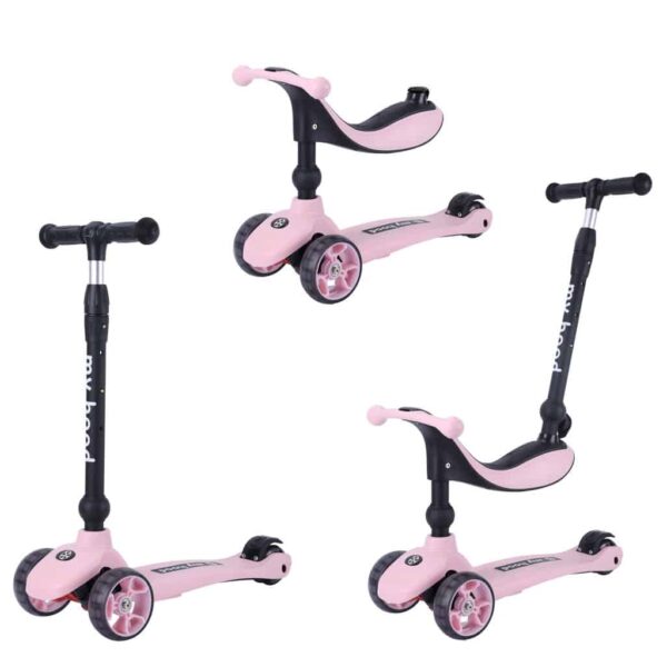 My Hood Kick'n'ride 3i1 - Rosa