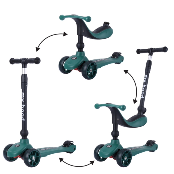 My Hood | Løbehjul/Løbecykel - Kick'n'Ride, Mørkegrøn