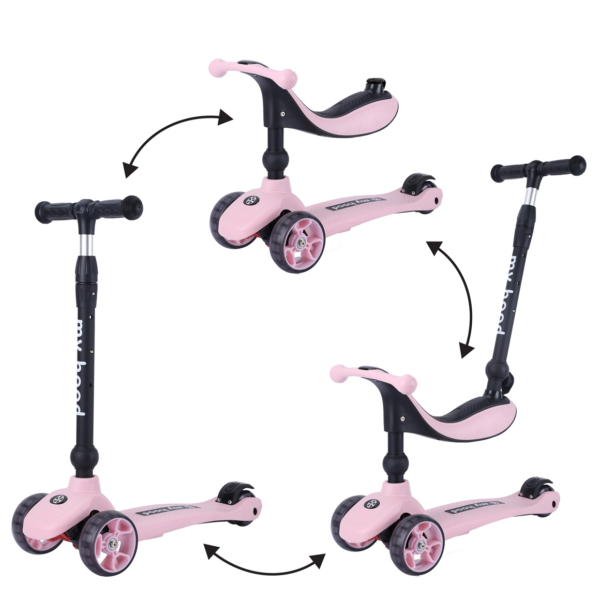 My Hood | Løbehjul/Løbecykel - Kick'n'Ride, Rosa