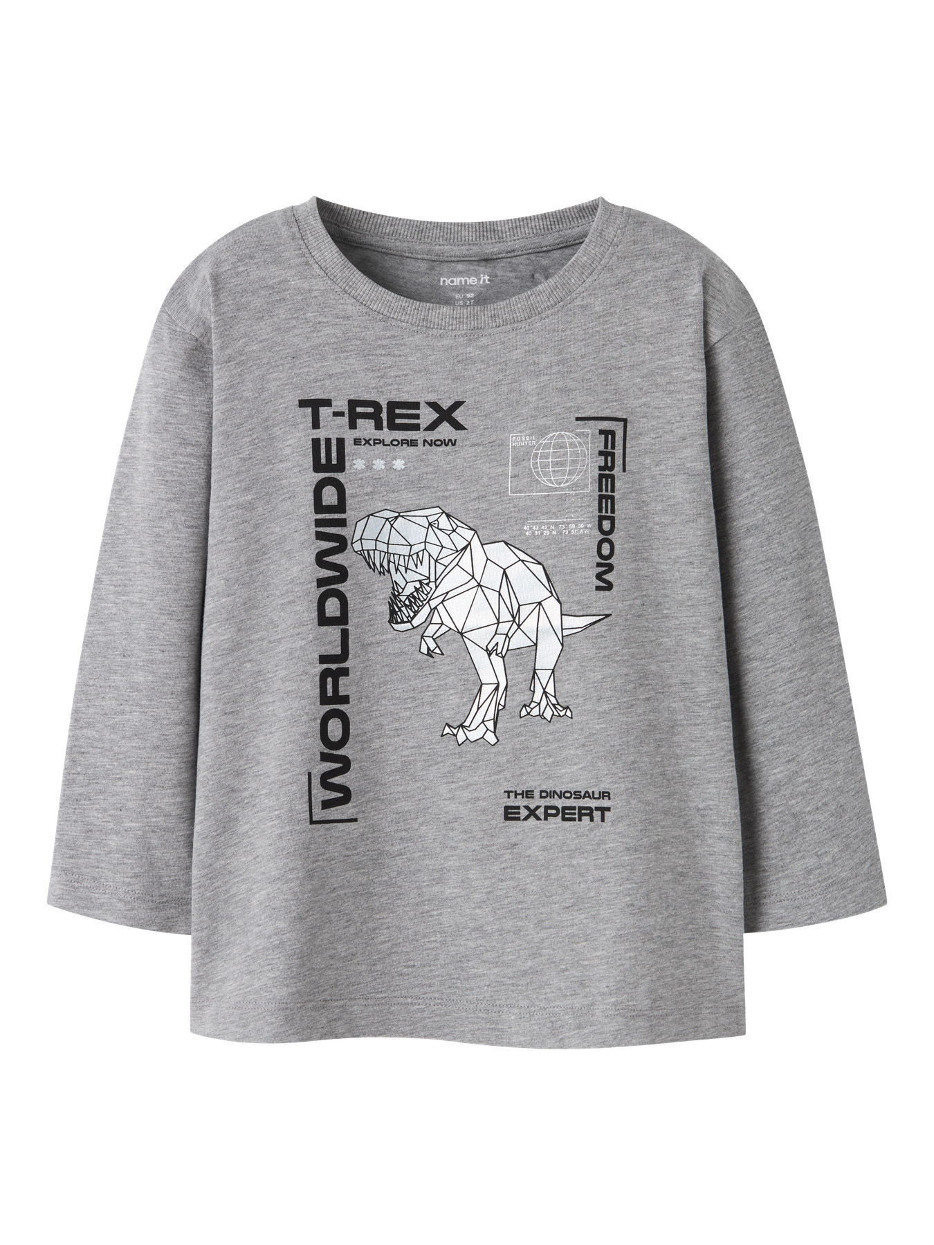 NAME IT Bluse Bryso Grey Melange