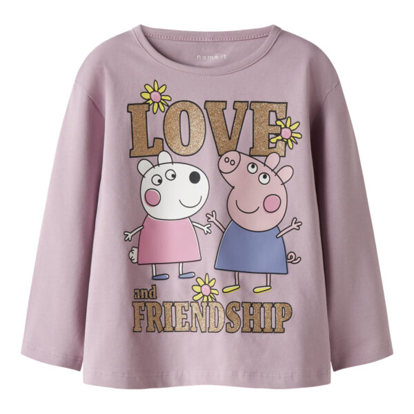 NAME IT Bluse Dada Gurli Gris Dawn Pink