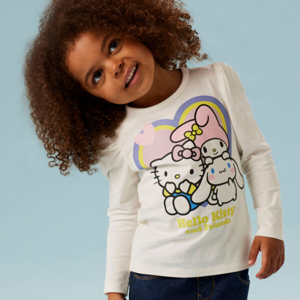 NAME IT Bluse Duri Hello Kitty Cloud Dancer