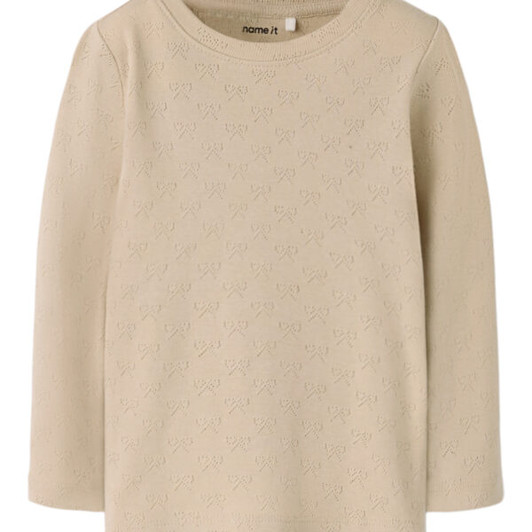 NAME IT Bluse Hulmønster Sif Feather Gray