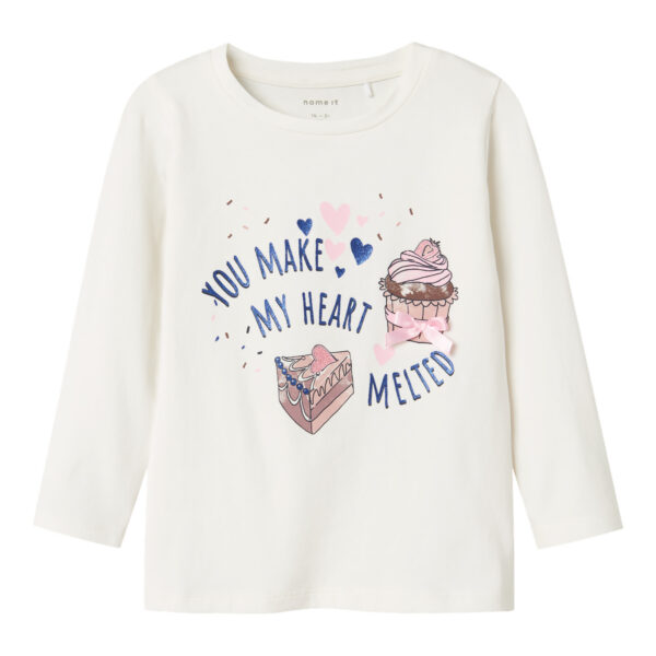 NAME IT Bluse Nichola Box Cloud Dancer