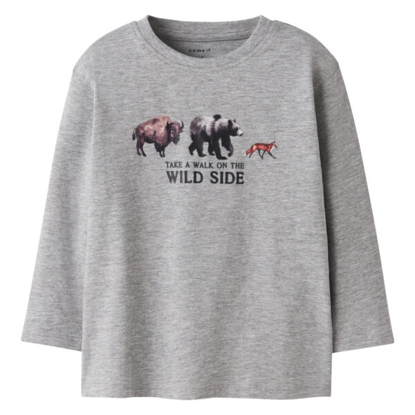 NAME IT Bluse Oris Box Grey Melange