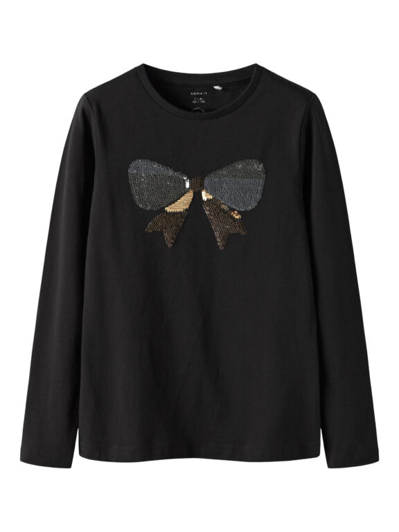 NAME IT Bluse Pailletter Sorik Black NAME IT Bluse Pailletter Sorik Black