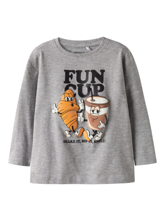 NAME IT Bluse Rasmus Grey Melange NAME IT Bluse Rasmus Grey Melange