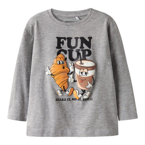 NAME IT Bluse Rasmus Grey Melange