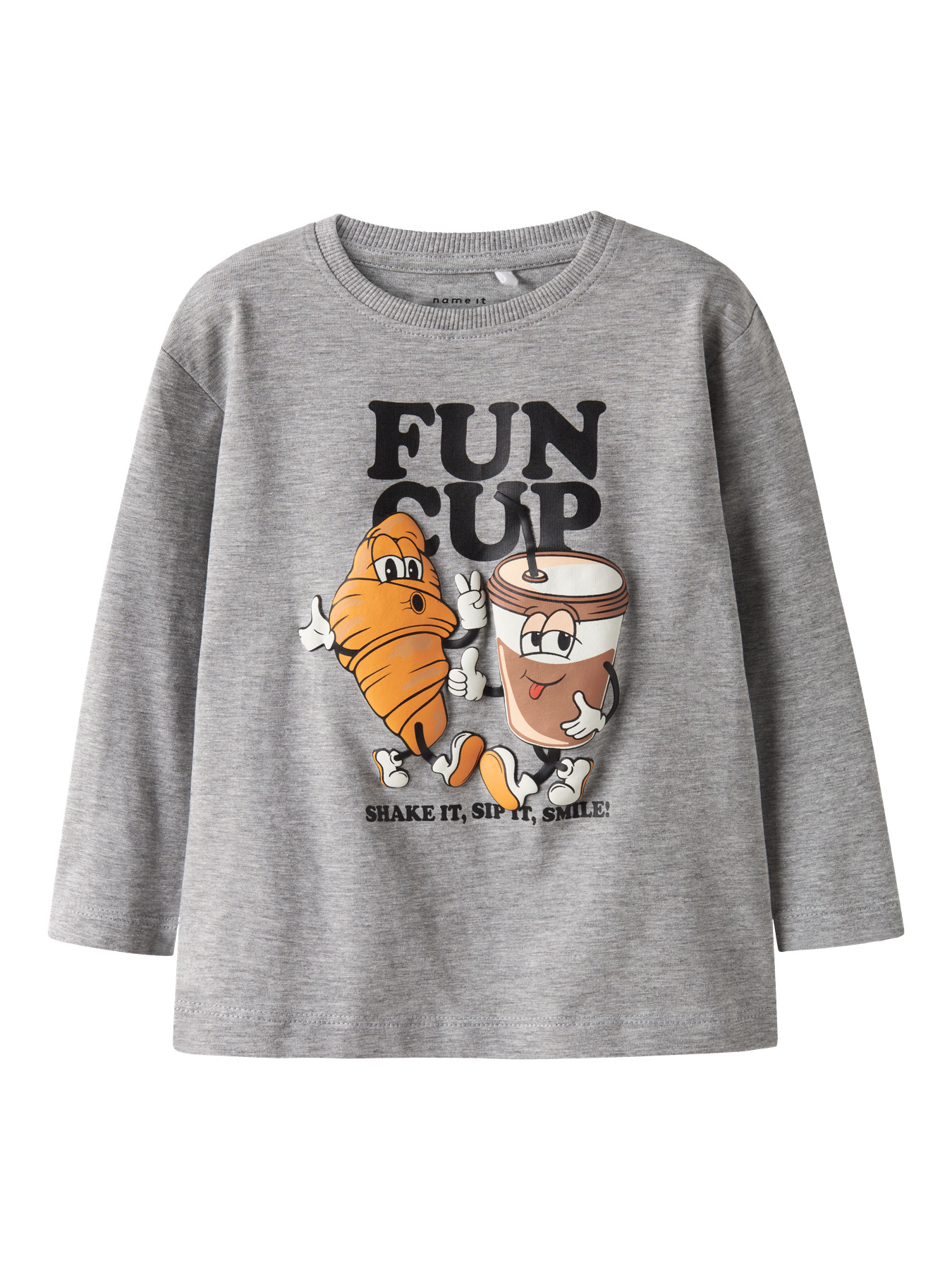 NAME IT Bluse Rasmus Grey Melange