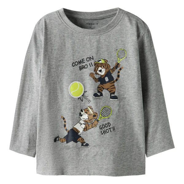 NAME IT Bluse Tamir Grey Melange