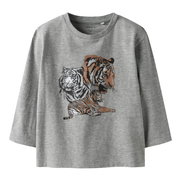 NAME IT Bluse Thornton Grey Melange