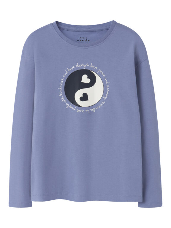 NAME IT Bluse Veen Blue Ice Ying Yang NAME IT Bluse Veen Blue Ice Ying Yang