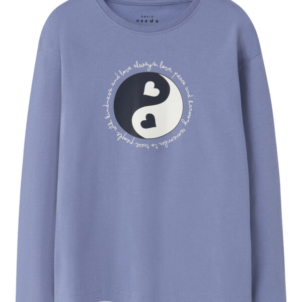 NAME IT Bluse Veen Blue Ice Ying Yang