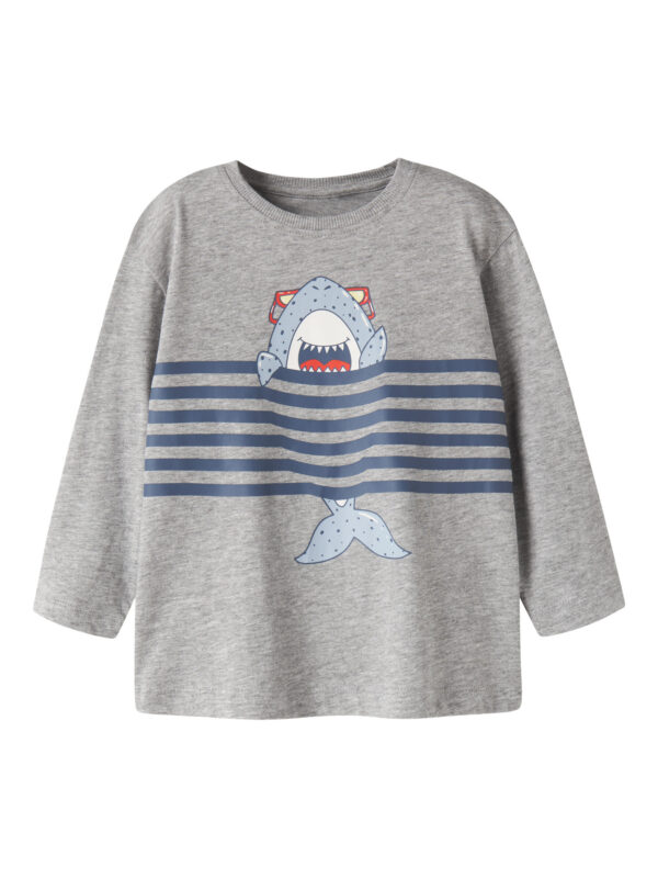 NAME IT Bluse Vilasse Grey Melange Shark