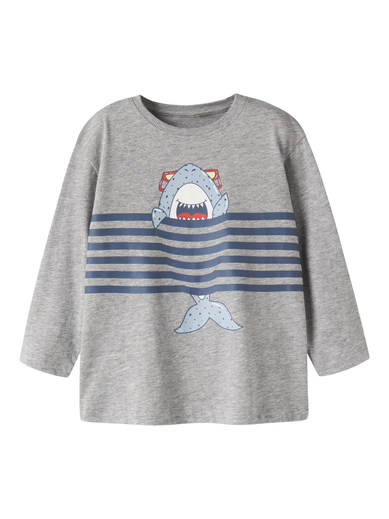 NAME IT Bluse Vilasse Grey Melange Shark