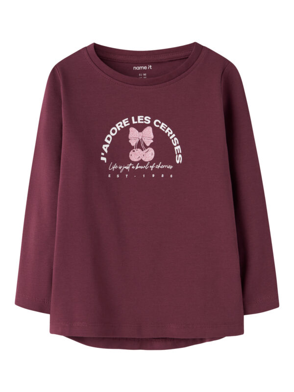 NAME IT Bluse Vix Burgundy Cerises