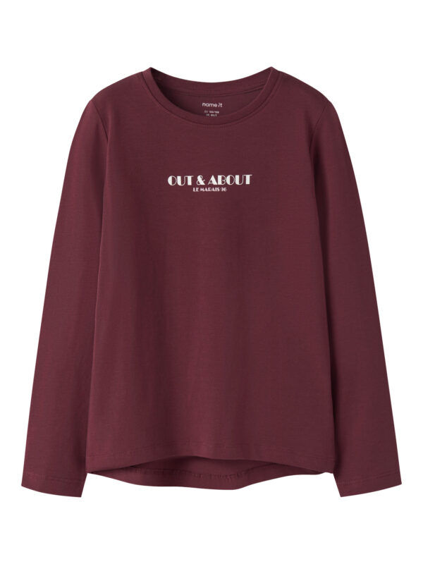 NAME IT Bluse Vix Burgundy Out And About