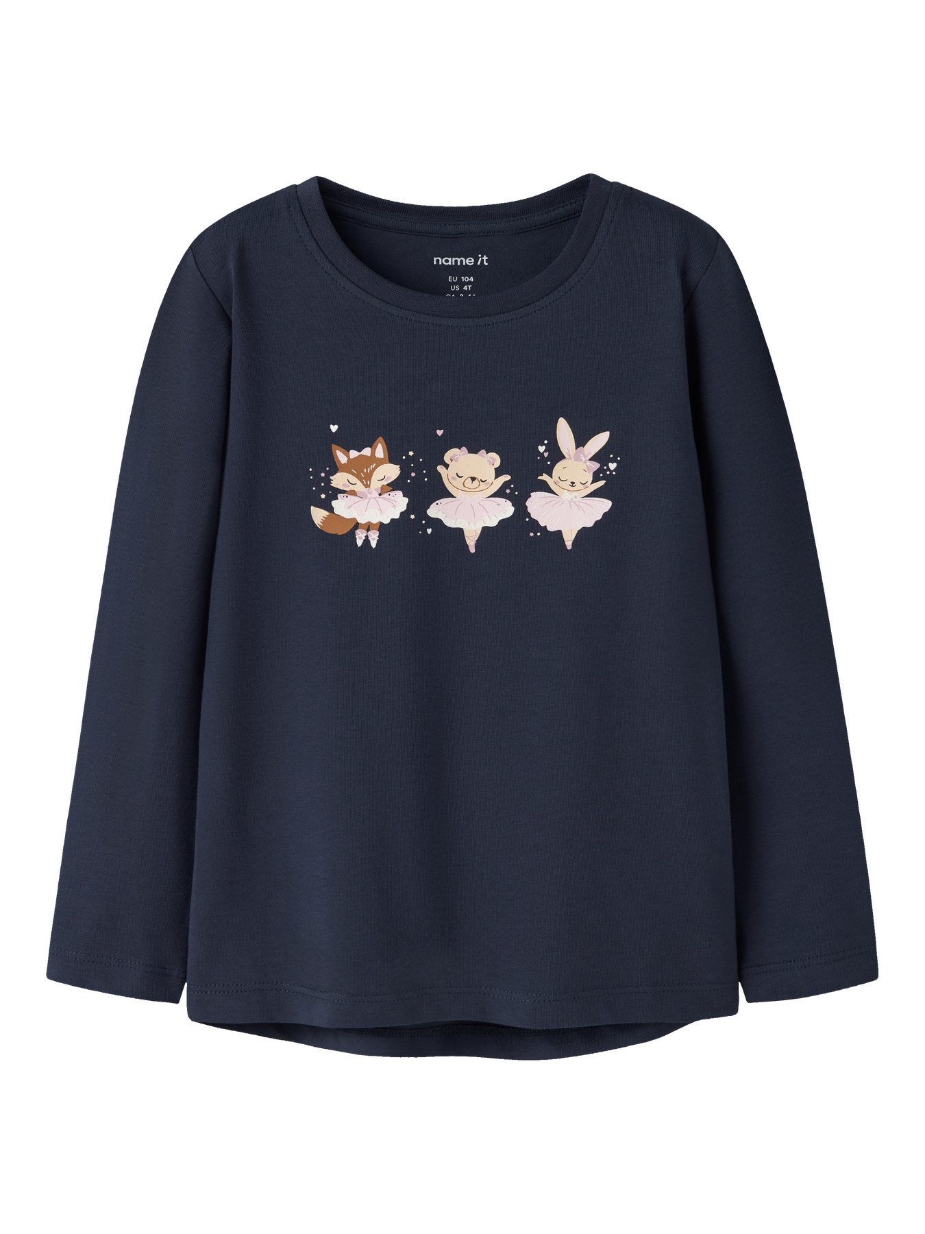 NAME IT Bluse Vix Navy Blazer Animal Ballerinas