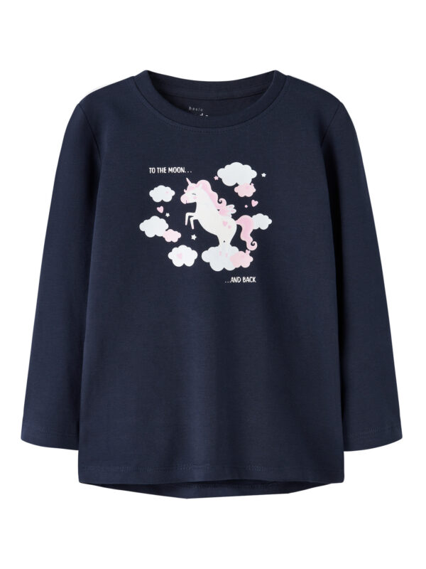NAME IT Bluse Vix Navy Blazer Happy Unicorn