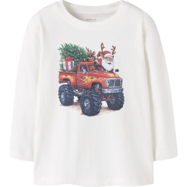 NAME IT Bluse Vosmas Cloud Dancer Santa