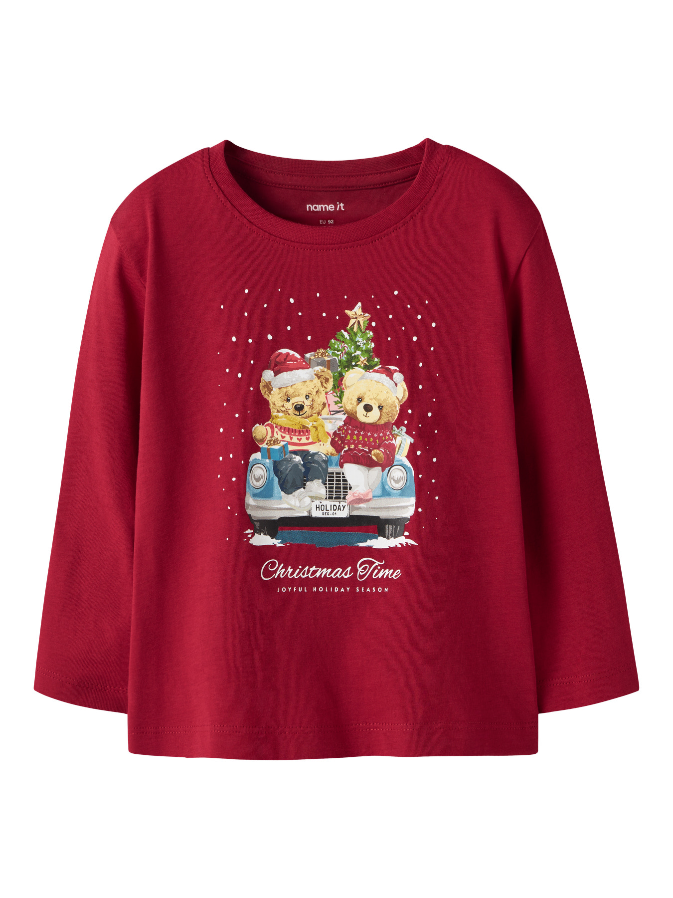 NAME IT Bluse Vosmas Jester Red Xmas Bunny