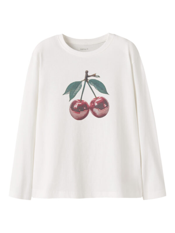 NAME IT Bluse Votea Cloud Dancer Cherry Disco NAME IT Bluse Votea Cloud Dancer Cherry Disco