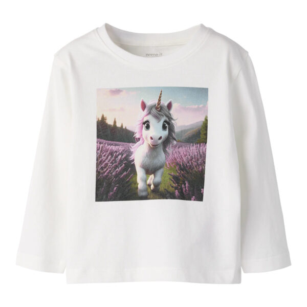 NAME IT Bluse Votea Cloud Dancer Lavender Unicorn