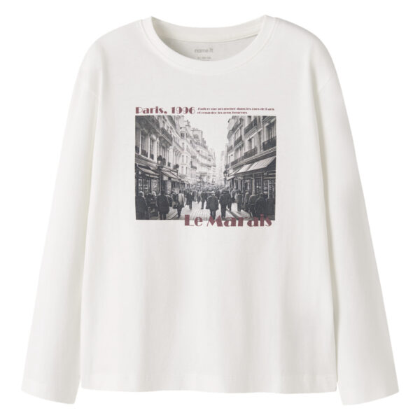 NAME IT Bluse Votea Cloud Dancer Le Marais