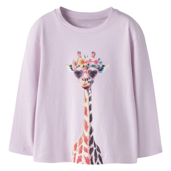 NAME IT Bluse Votea Lavender Fog Giraffe