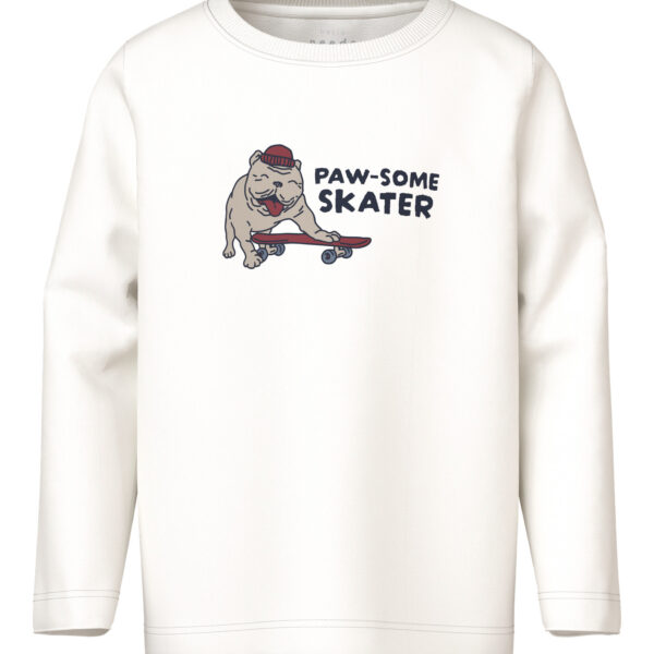 NAME IT Bluse Vux Cloud Dancer Pawsome NAME IT Bluse Vux Cloud Dancer Pawsome