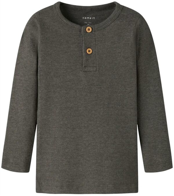 Name It Bluse - Kab Rib - Delicioso Melange Name It Bluse - Kab Rib - Delicioso Melange