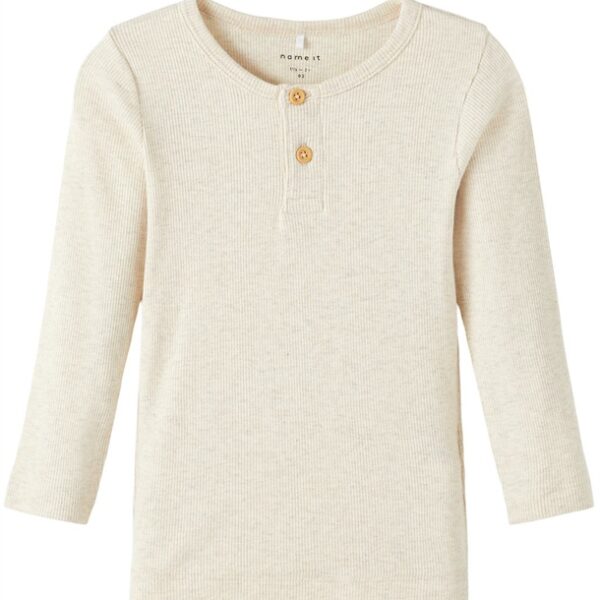 Name It Bluse Kab Rib Knapper Peyote Melange