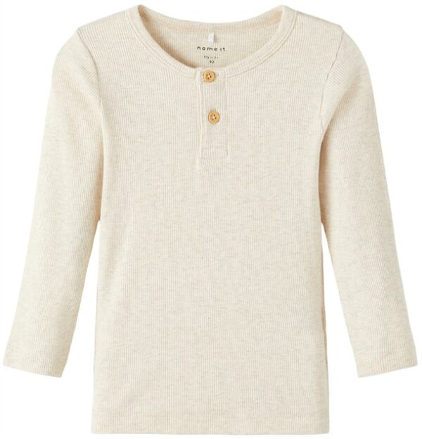 Name It Bluse Kab Rib Knapper Peyote Melange