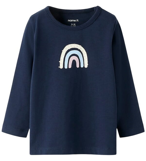 Name It Bluse - NbfVubie - Navy Blazer/Rainbow
