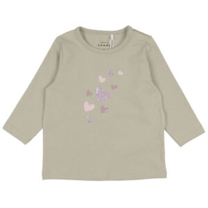 Name It Bluse - NbfVubie - Pure Cashmere/Hearts